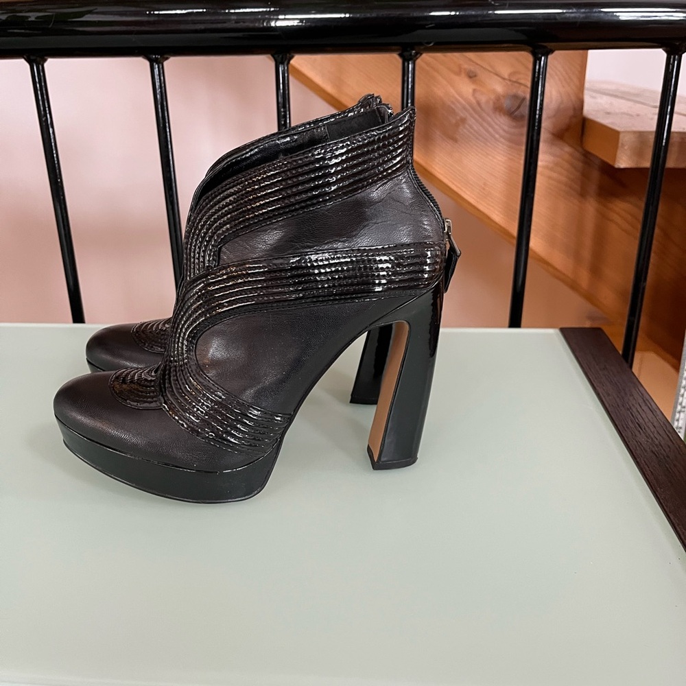 MRKT Black High Heel Ankle Booties